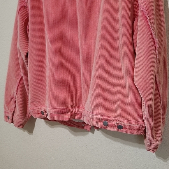 POL Pink and White Teddy Jacket with Sherpa Collar - Picture 14 of 15